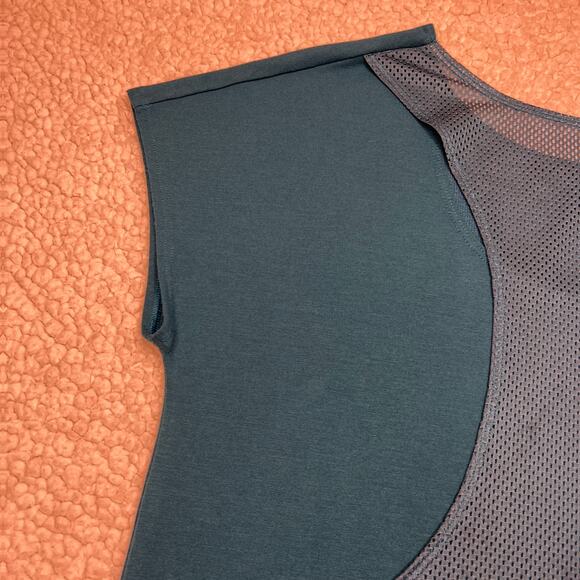Avia Teal Short Sleeve Layered Athletic Top XXL 18 - Picture 6 of 11